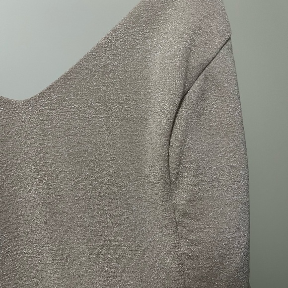 NWT Elevenses for Anthropologie Shimmering Party Dress! Sz 8 Champagne color - Picture 7 of 12